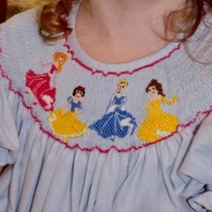 Disney Princess smocked Lolly Wolly Doodle dress